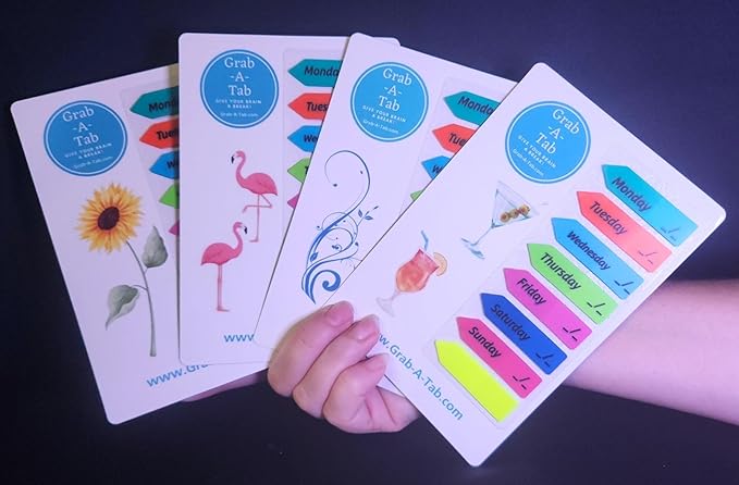 Food Labels Magnet! Grab-A-Tab - Fun Drinks, Reminder Tabs, Convenient Way to Track Leftovers & More, Magnet for Refrigerator with 160 Reusable Sticky Tabs w/Pen